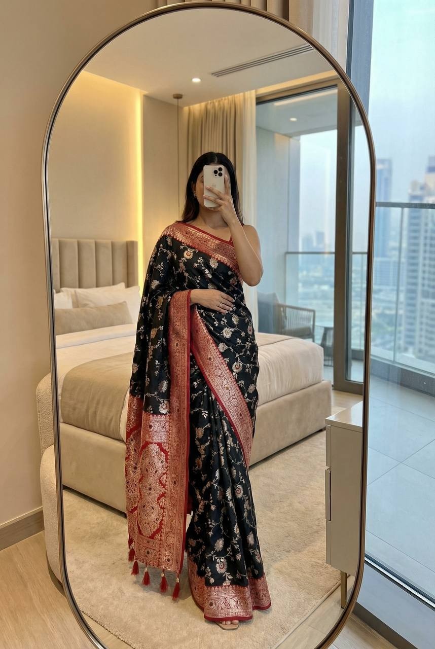 Saree Party Indian Wedding Banarasi Silk Blouse Sari Bollywood Ethnic Pakistani