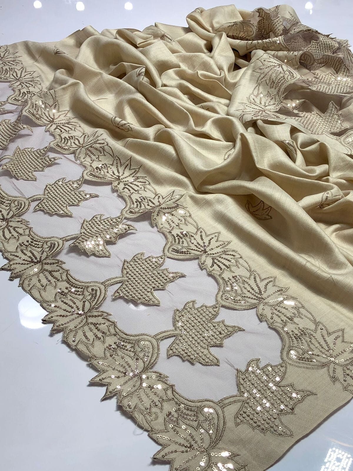 Pakistani Handmade pure Pashmina Shawal  Duappatta