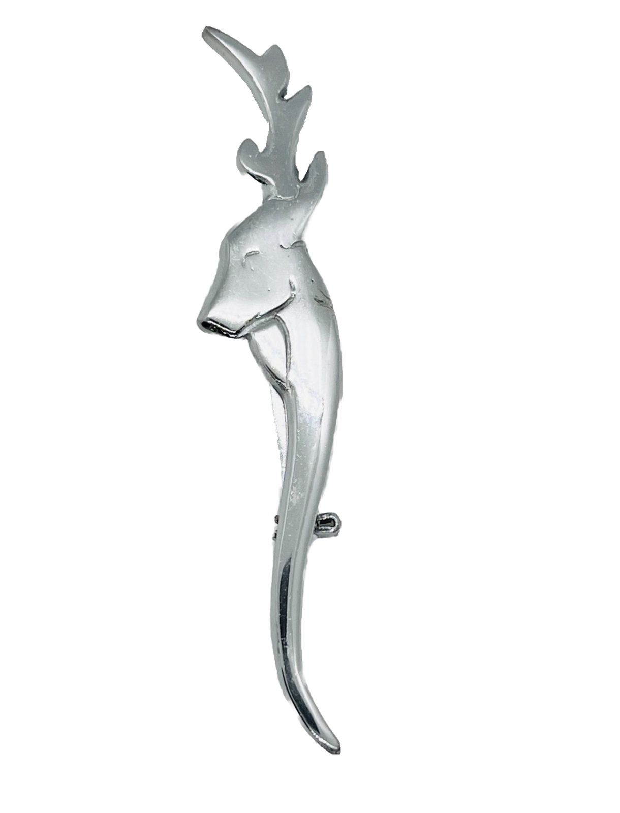 Men’s Scottish Highland Bagpipe Design Kilt Pin Chrome Finish 4” Long