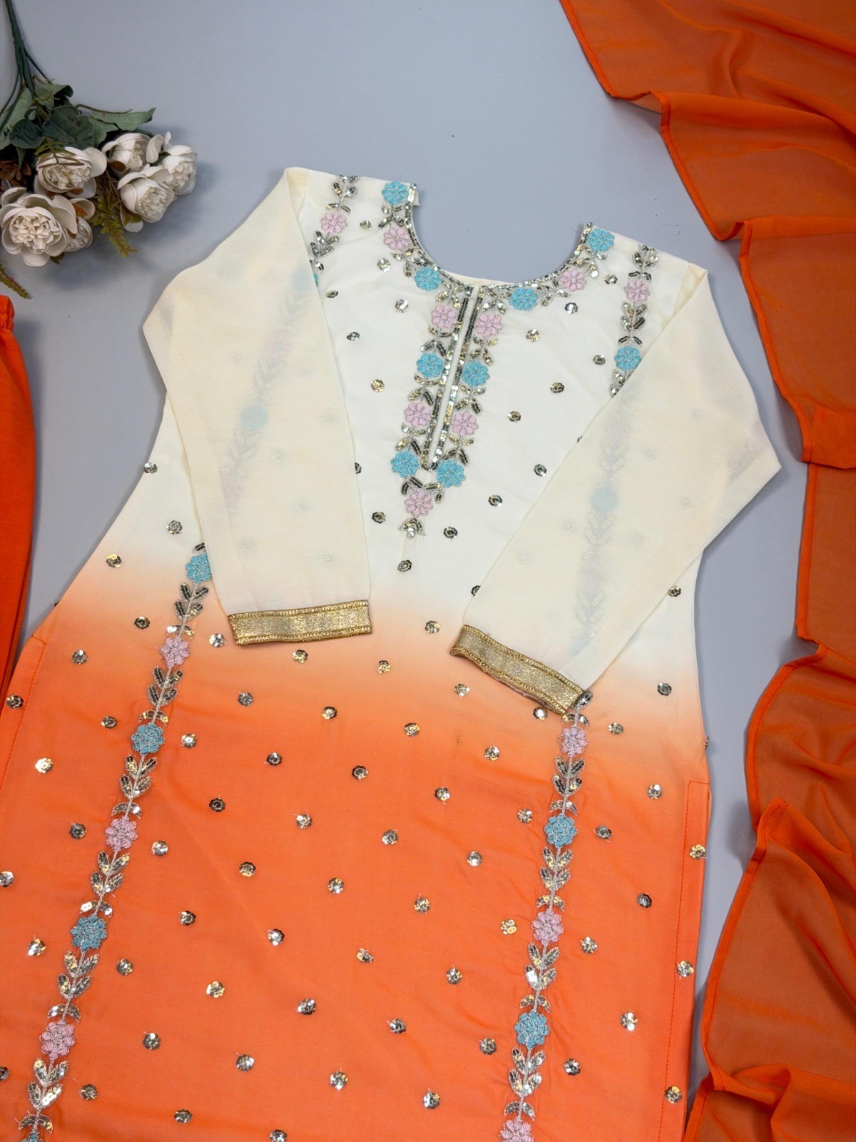Designer Indian Pakistani top pent Bollywood Dress Party Wear Suit wedding