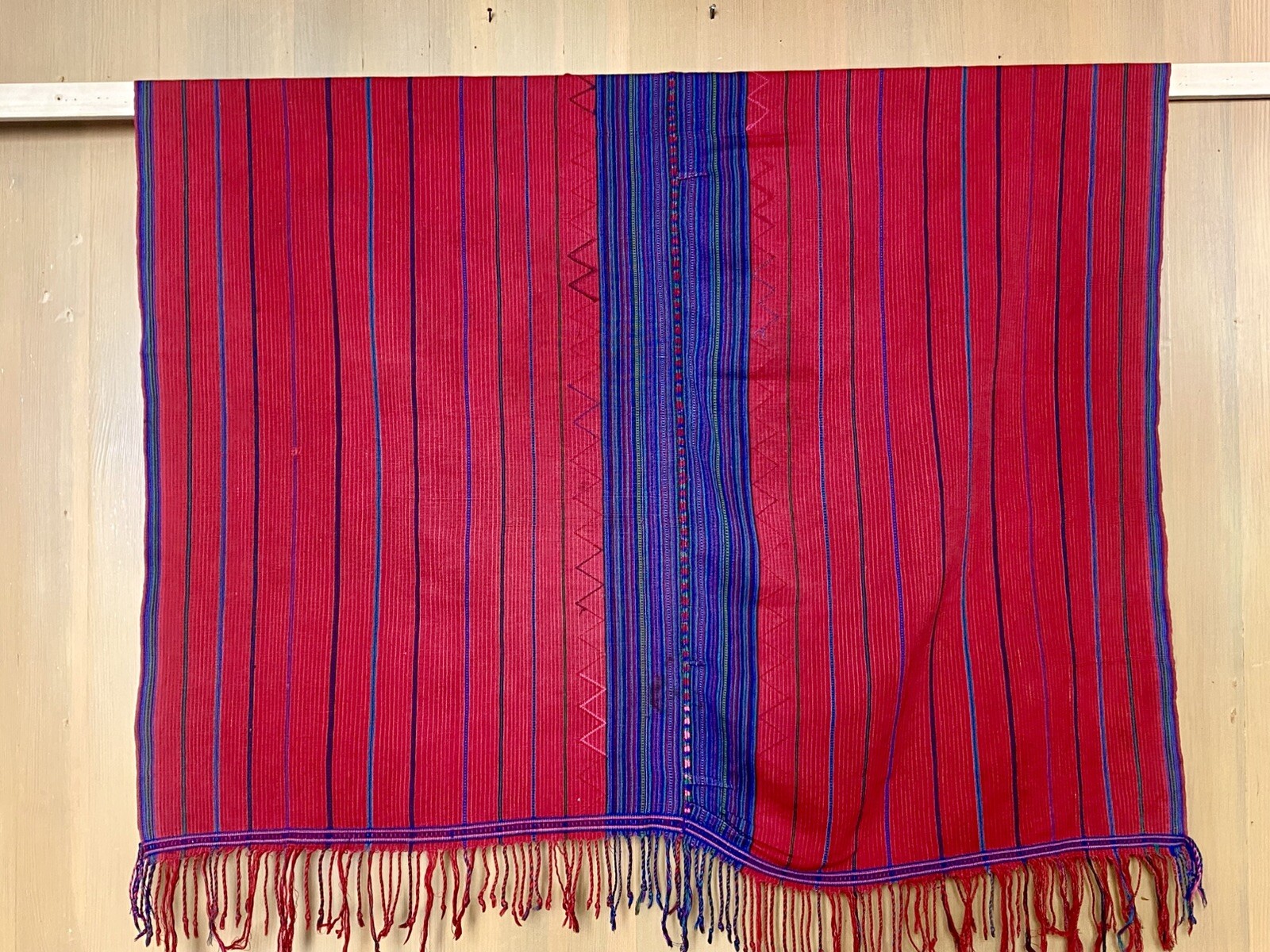 Large Vintage Handwoven Guatemalan Textile Zacualpa cargador (carrying cloth)