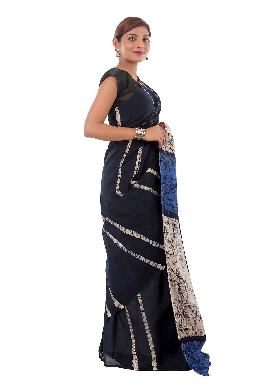 Indian Saree Batik Printed Ethnic Traditional Wedding Designer Sari Cotton Sari