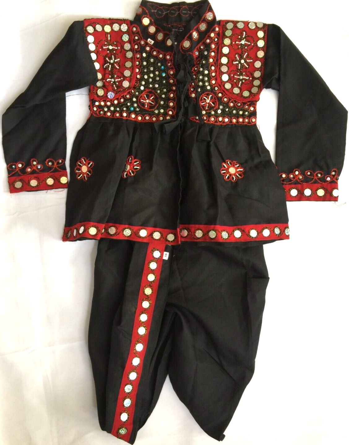 KEDIYA KURTA DHOTI EMBROIDERED BEADED PANTS TOP 2PC SET KIDS 18