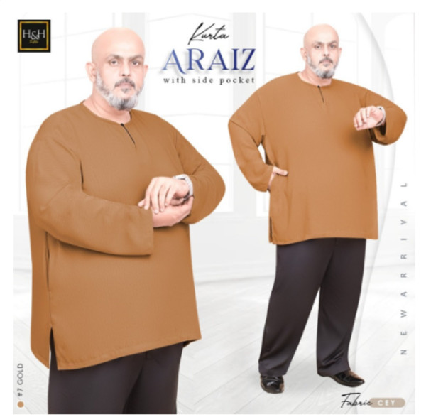 Mens Muslim Long Sleeve Collarless Plain Kurta Shirts Short Kaftan Plus Size