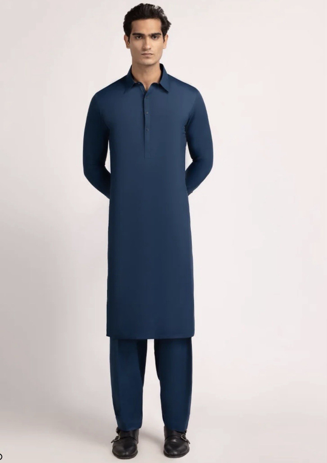 Junaid Jamshed J. Men’s Kameez Shalwar Suit Blue Large, Brand New with tags.