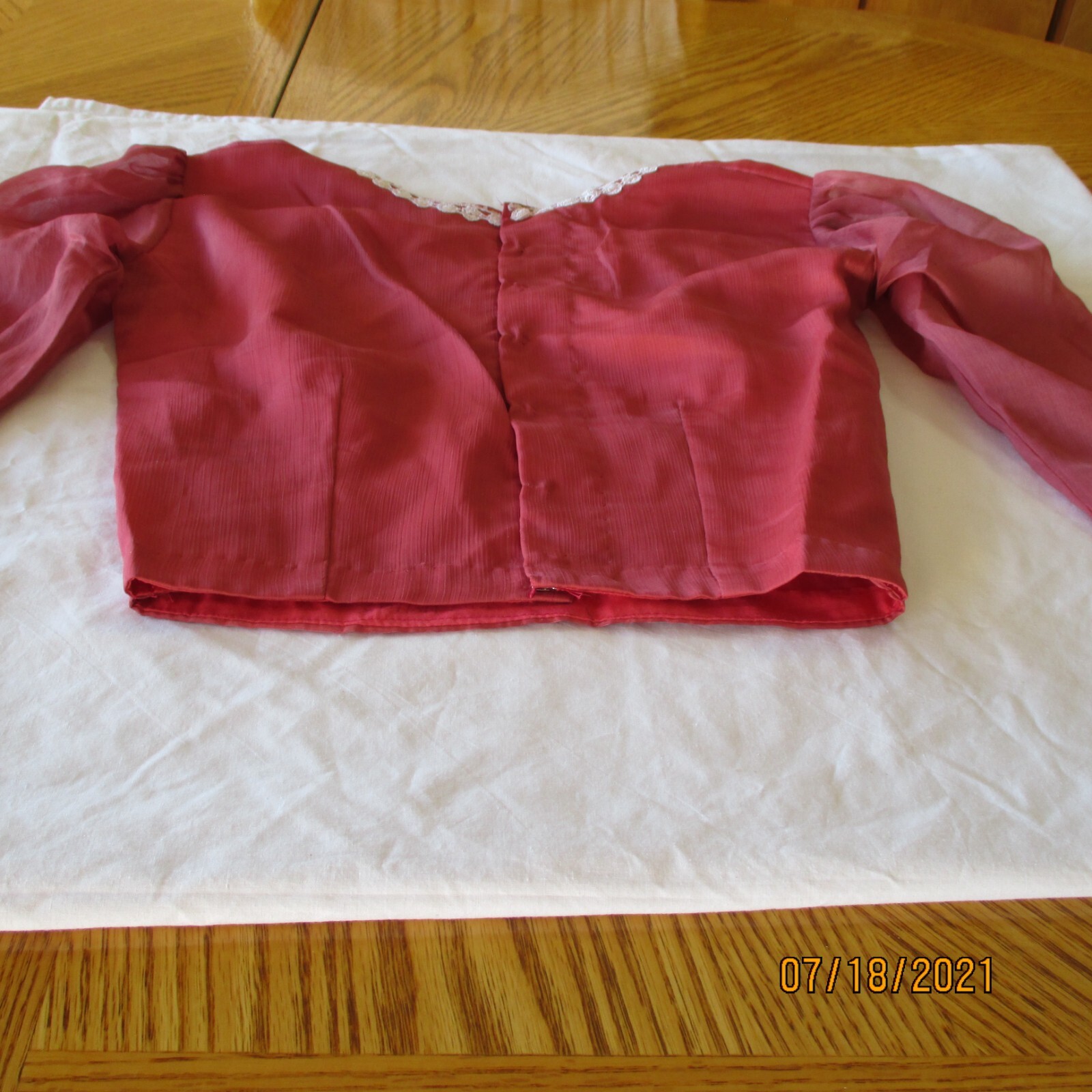 ROSE Pink AMAZING CHOLI 28″ Bust BLOUSE For SARI Skirt Stylish TOP Girl 10-12