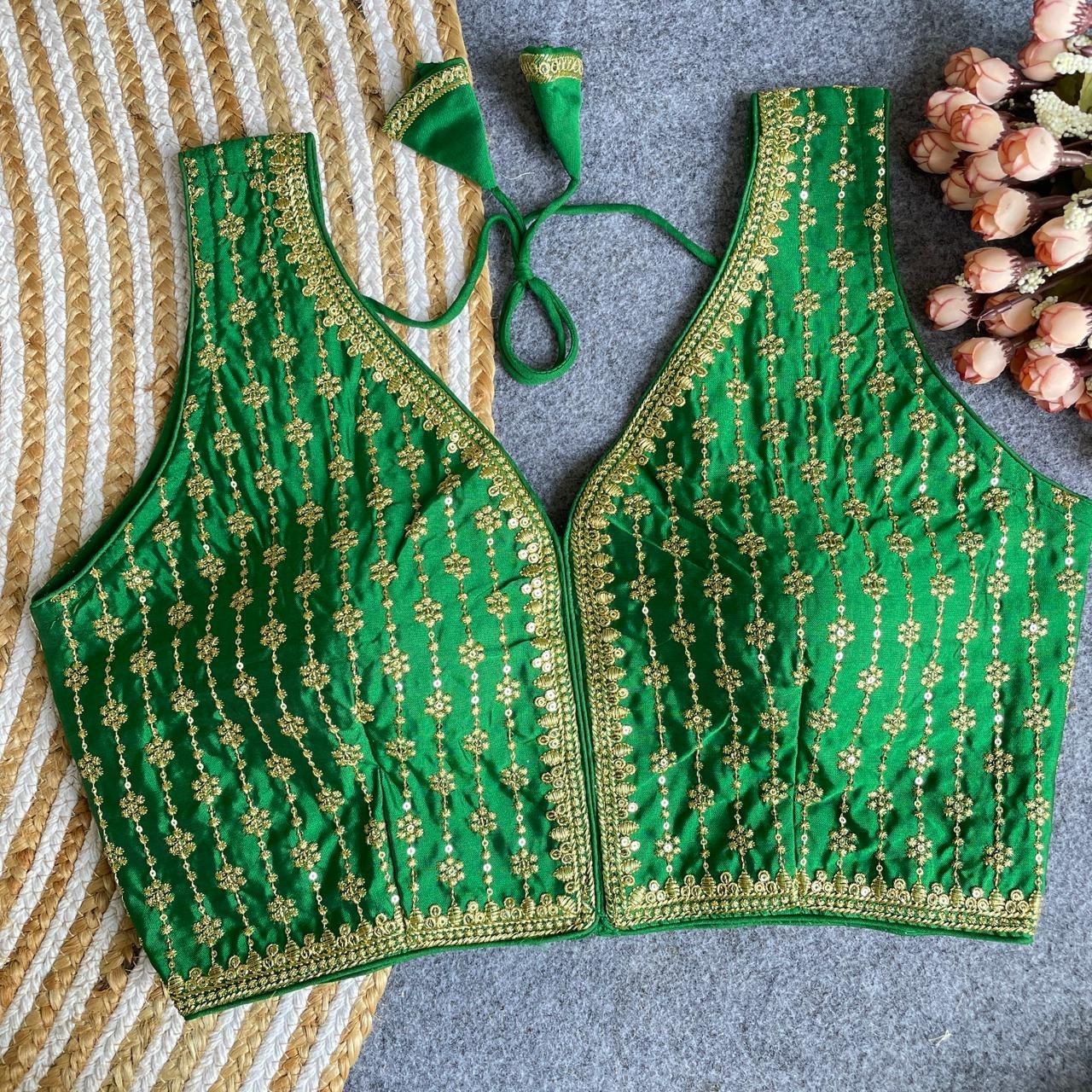 New Indian Saree Blouse Ready Made Blouses For Women Readymade Stitched Choli.