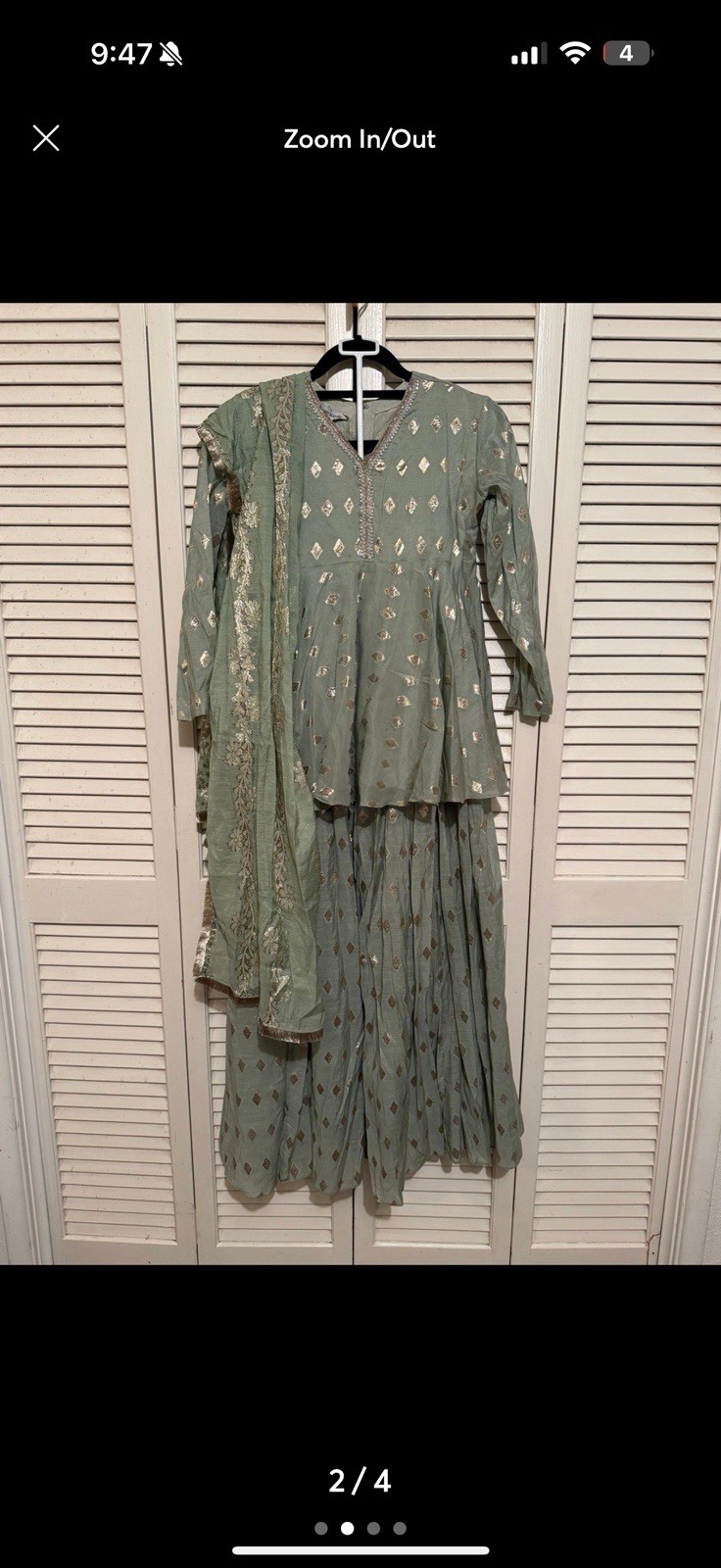 Henna Mehndi Pakistani Girls Set Size 28! 3 Piece Set.