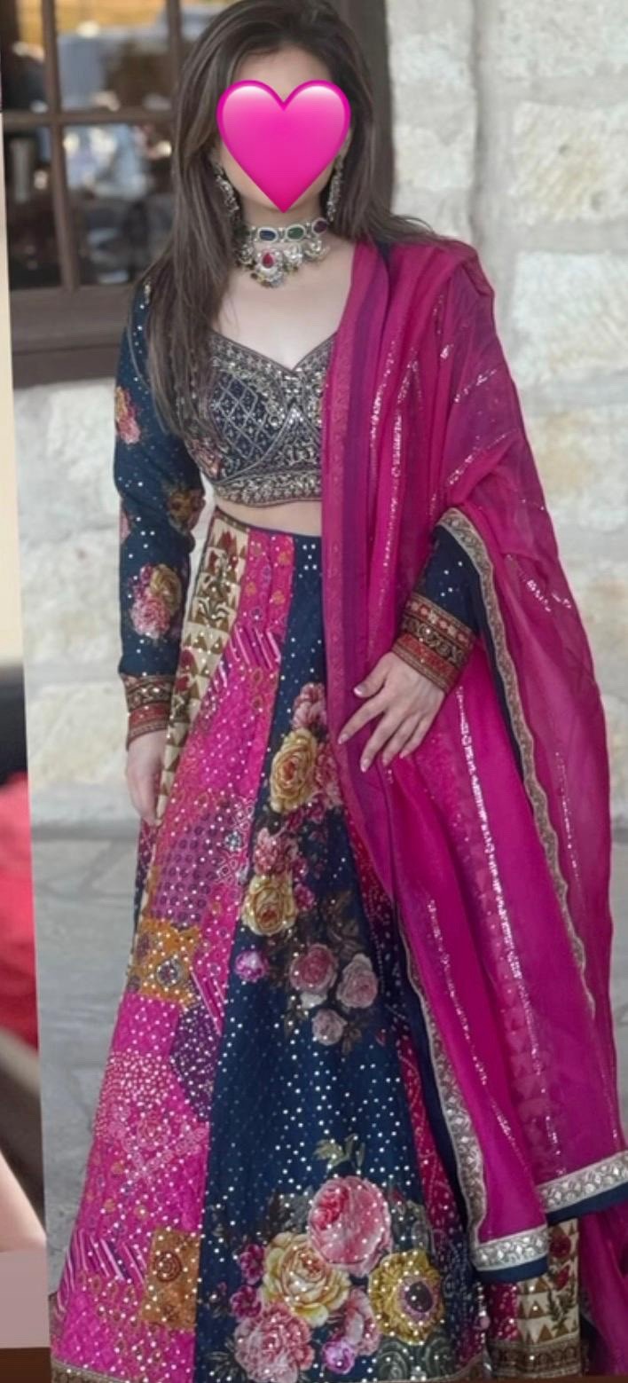 Lehenga Choli Bridal Dress Pakistani Lengha for Wedding Party Size 38/40