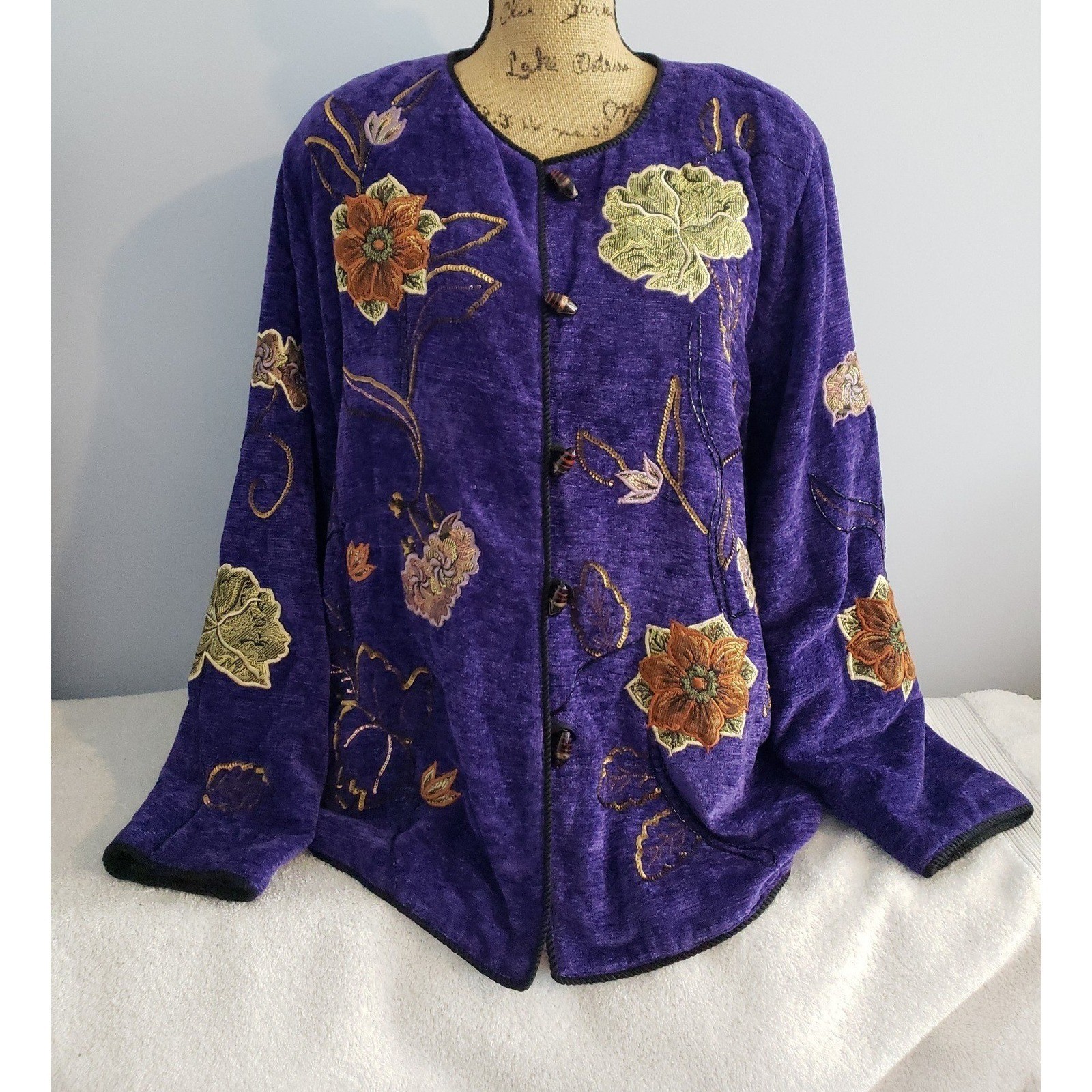 Indigo Moon Womans Jacket/ Blazer Size Large