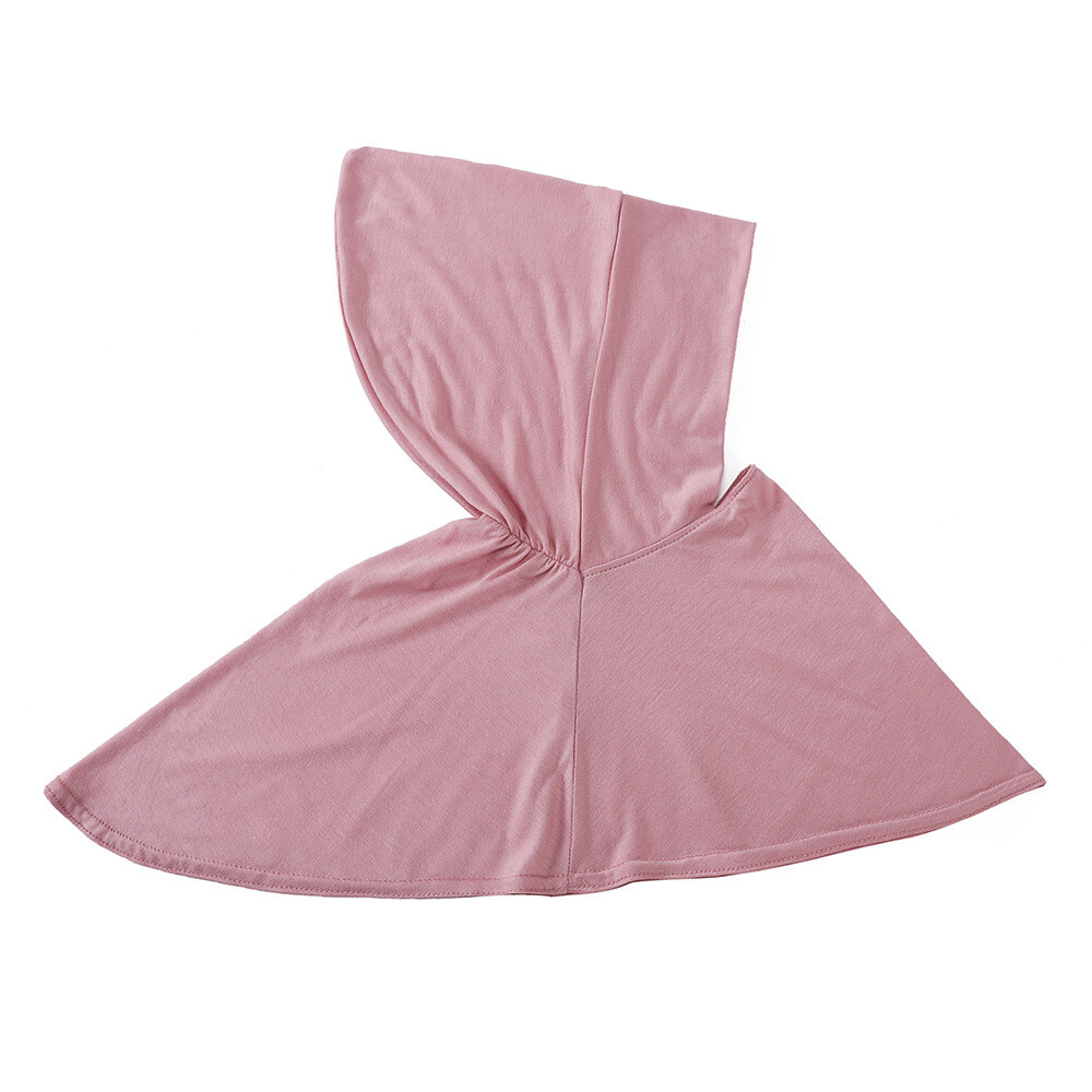 Women Wear Directly Instant Hijab Arab Plain Color Turban Islamic Head Scarf