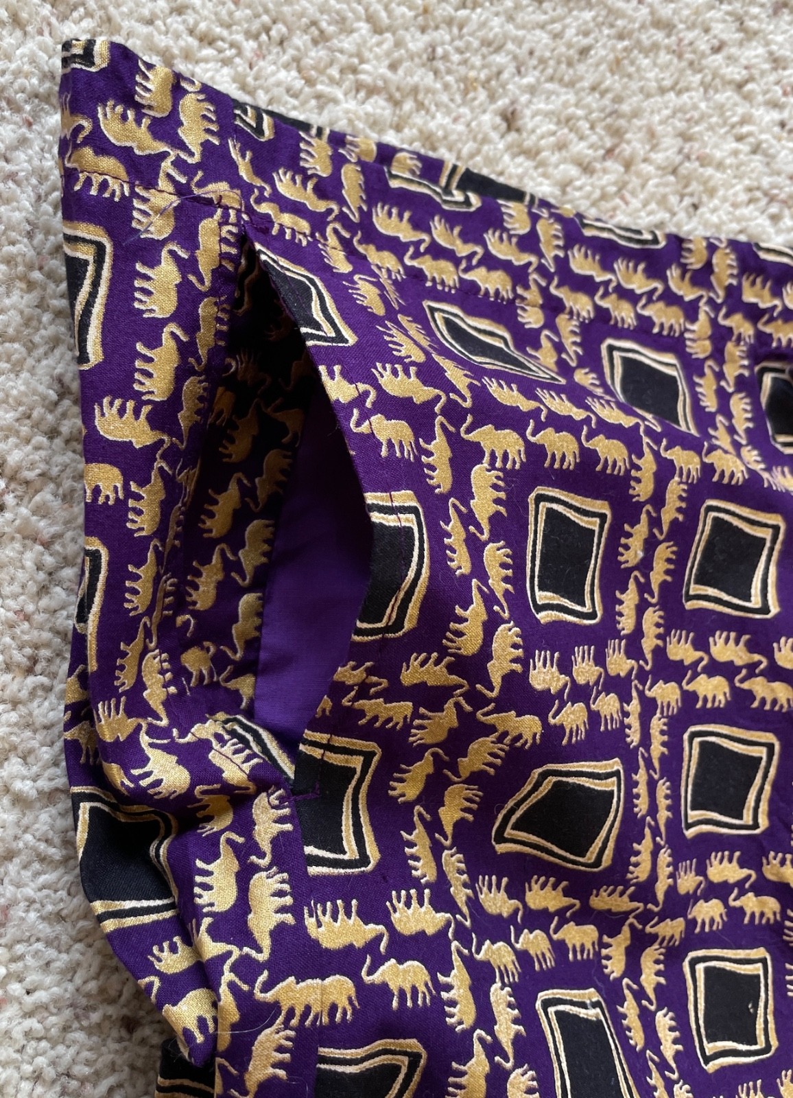 African Print Dashiki Shirt and Pants Set – Benin – GOLD ELEPHANTS