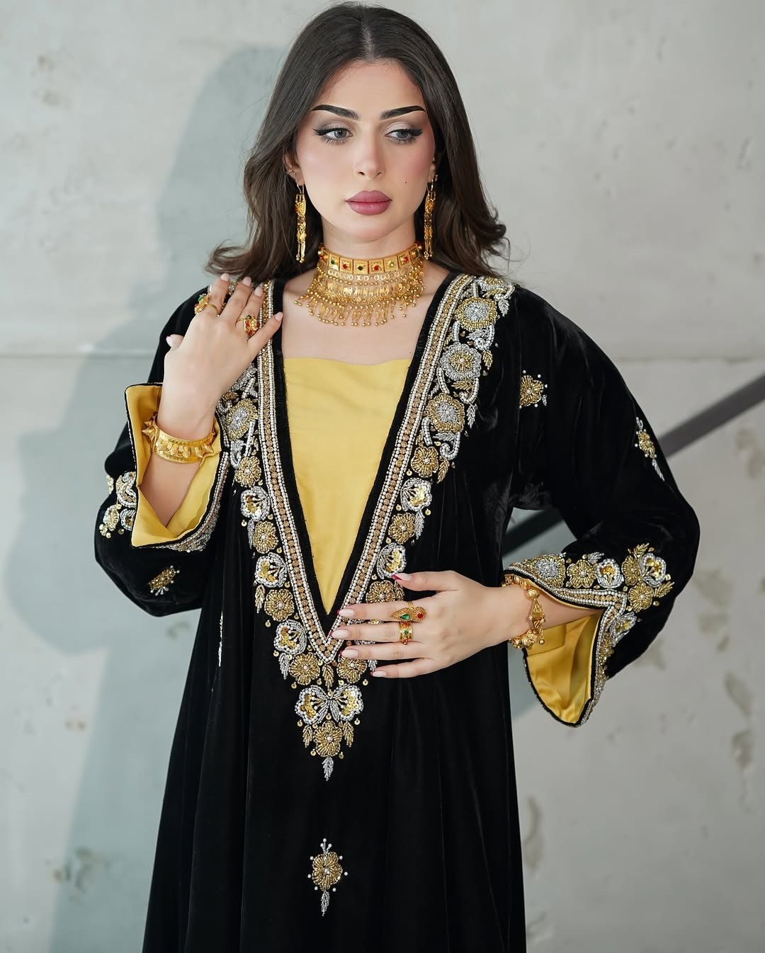 Prayer Muslim Long Sleeves Velvet Caftan Kaftan Abaya jalabiya hijab farasaha