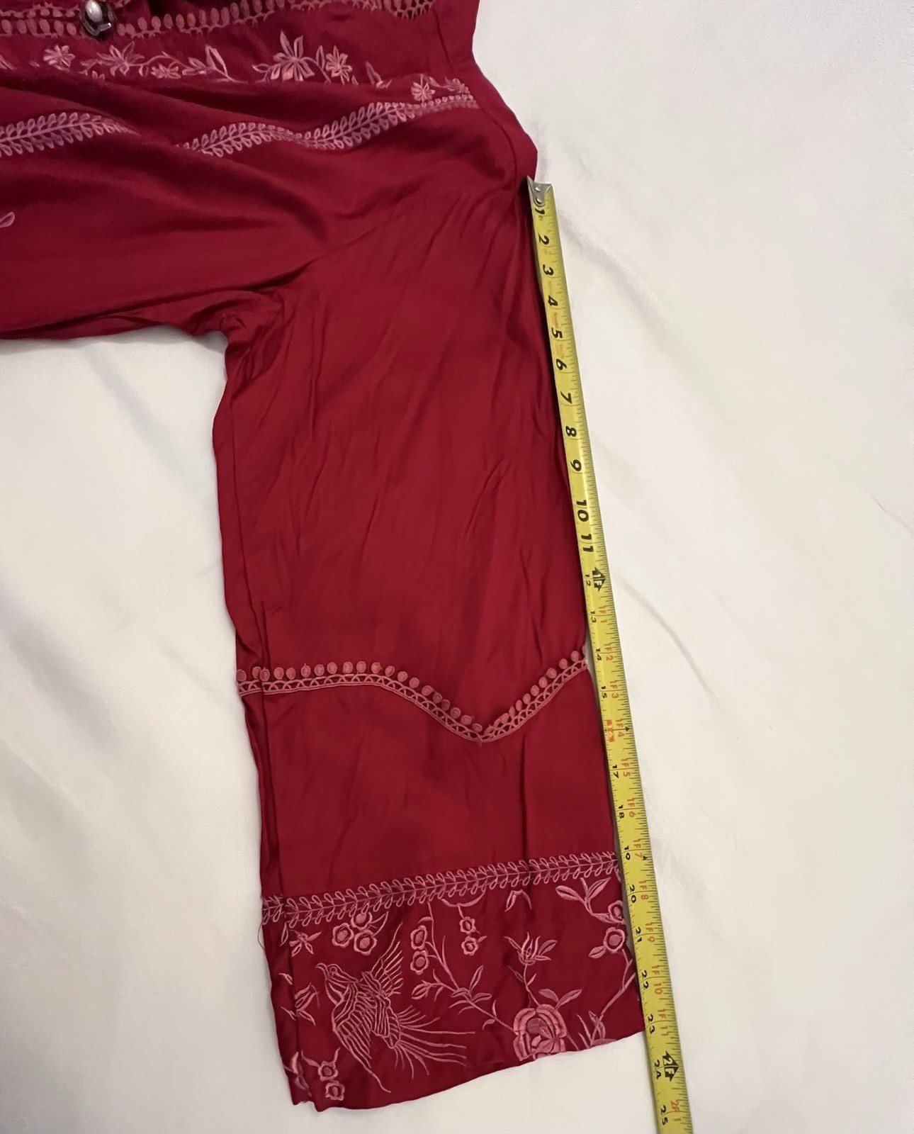 NWOT SANA SAFINAZ size XL – KURTA KAMEEZ ONLY VISCOSE A LINE EMB. 1 PIECE ONLY