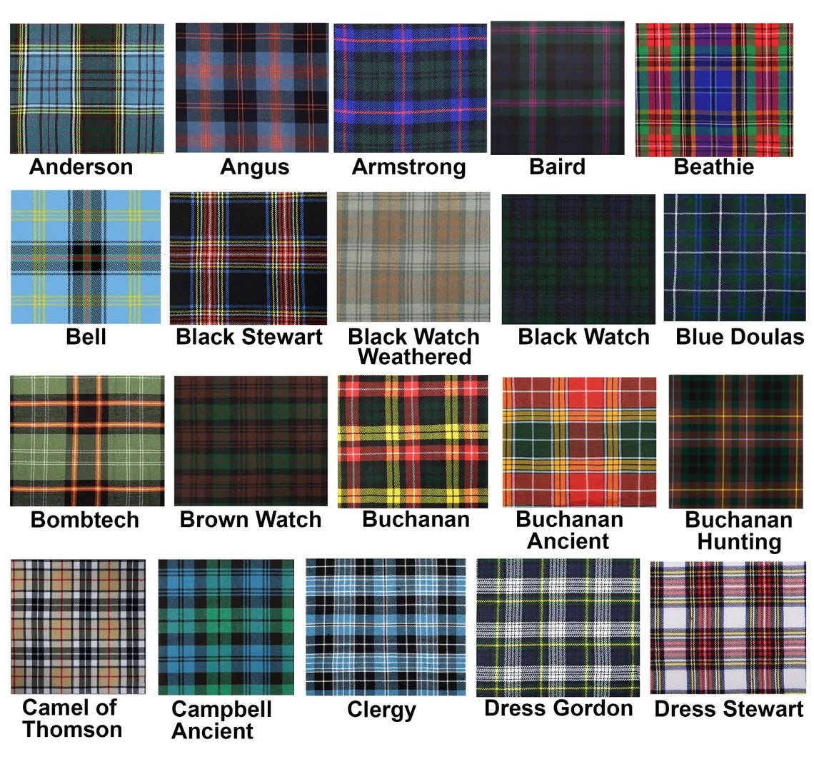 Men’s Scottish Black Cotton Hybrid Utility Kilt Tartan Pleated Kilt Flashes Pin
