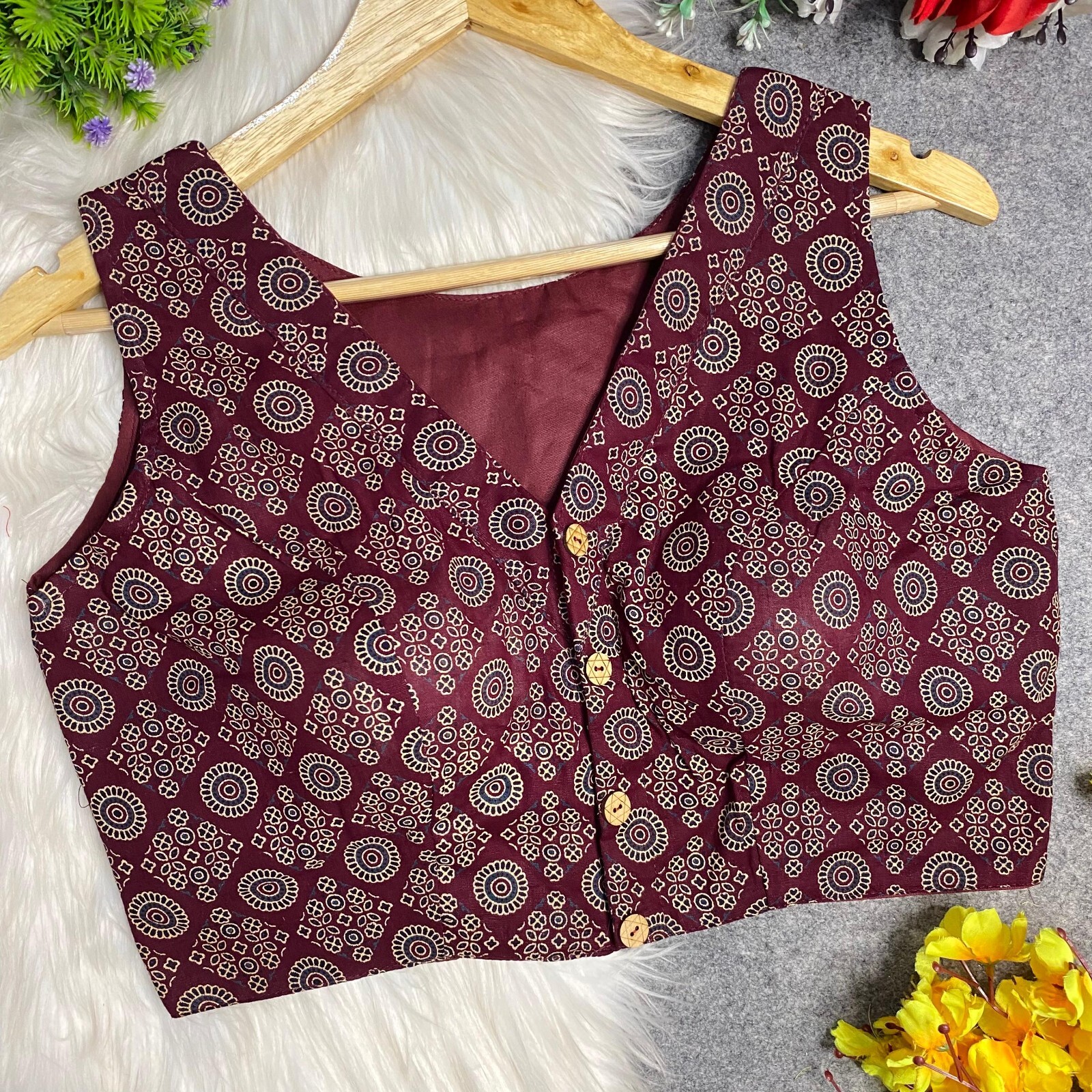 Saree Blouse Readymade Designer Sari Choli Indian Partywear Summer Cotton Top