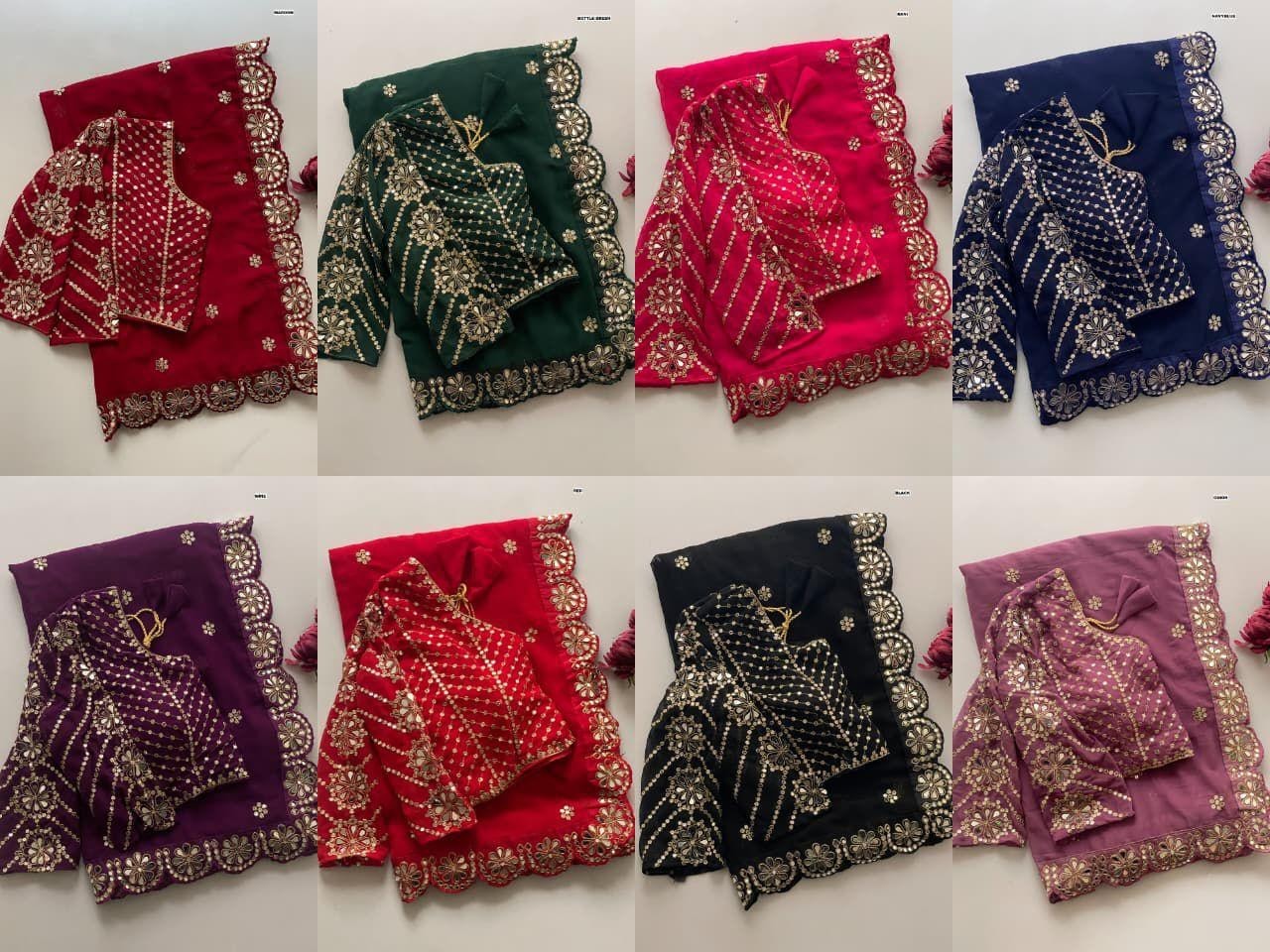 Women Asian/Indian/Boliwood Party Wear Saree Sari stitched Blouse