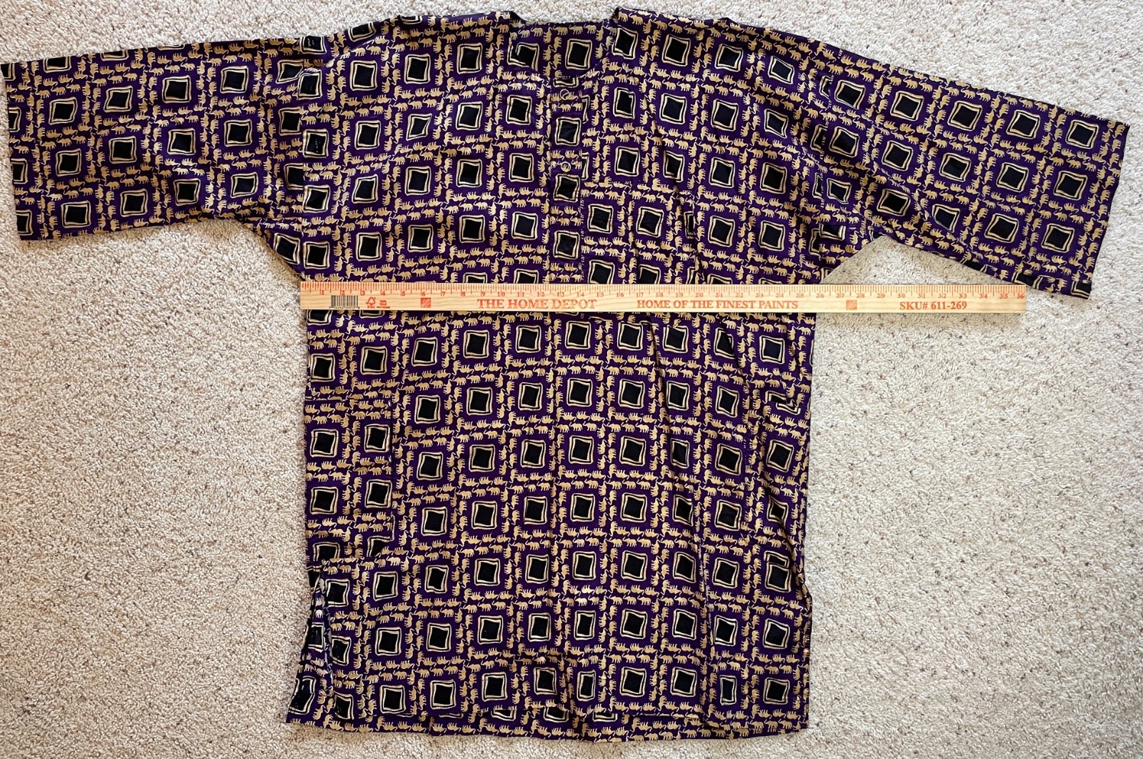 African Print Dashiki Shirt and Pants Set – Benin – GOLD ELEPHANTS