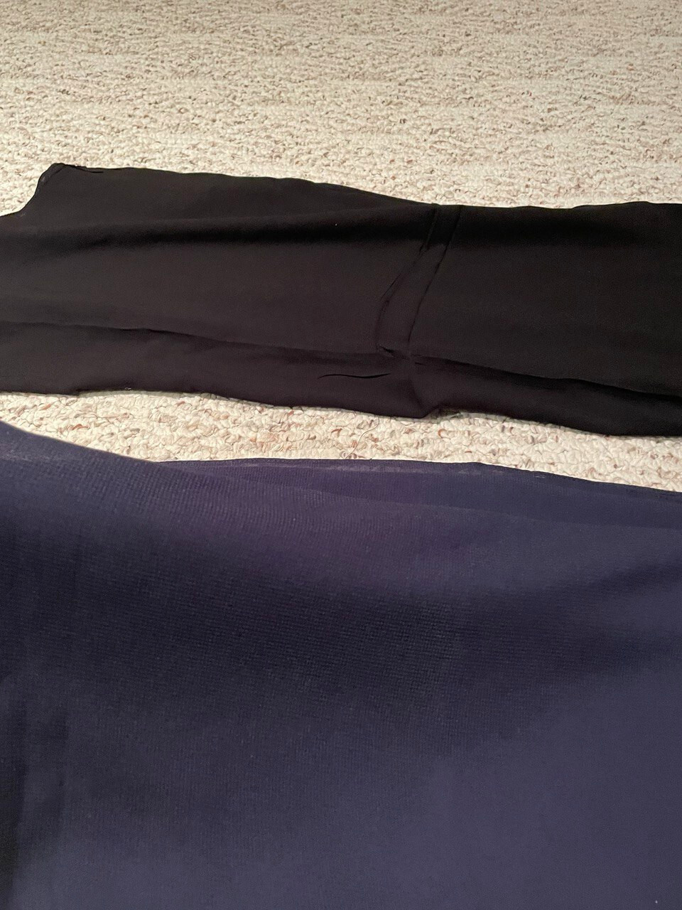 2 black & navy blue nice quality wrap crepe fabric hijab cover new