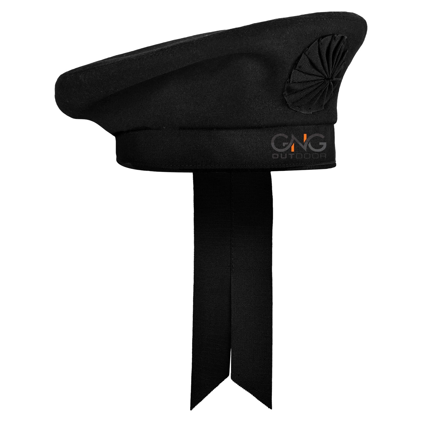 Scottish Irish Caubeen Beret Hat – Balmoral Beret Black Glengarry Hat