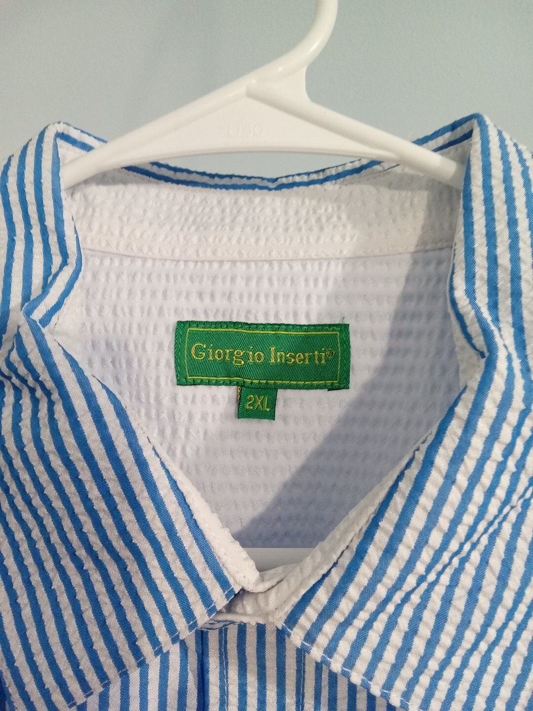 Mens Giorgio Inserti Stripe 2pc Walking Leisure Suit Blue/White..NWT