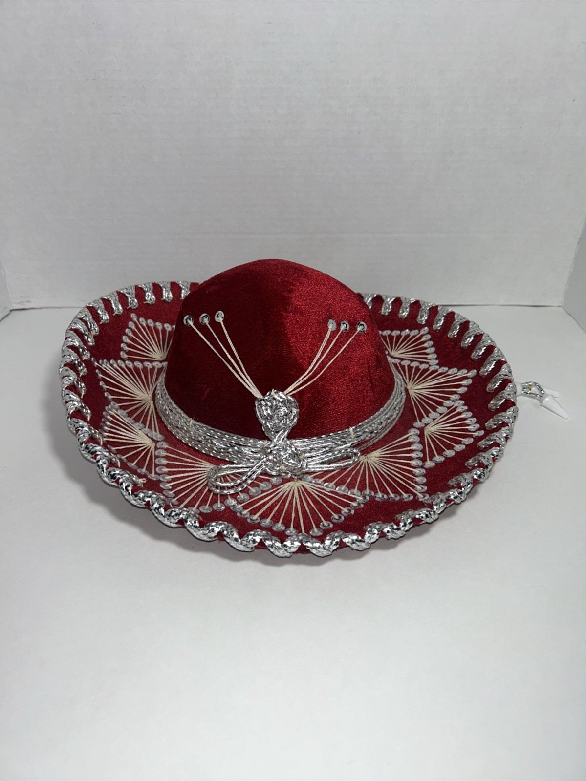 SALAZAR YEPEZ KIDS MARIACHI MEXICAN SOMBRERO HAT RED VELVET