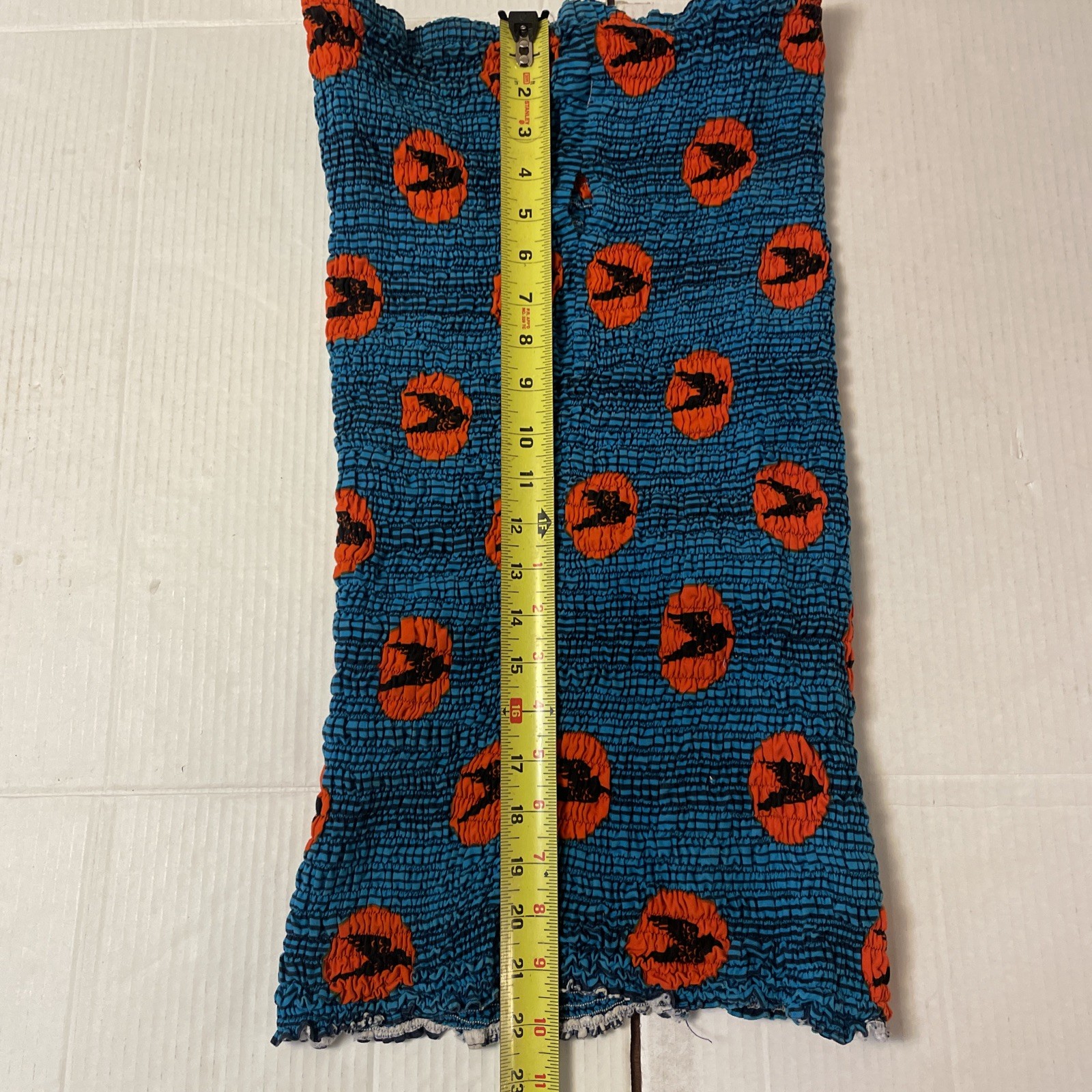 Women’s African Wax Dashiki Ankara Homemade Blue Body Con Tube Scrunchy Dress