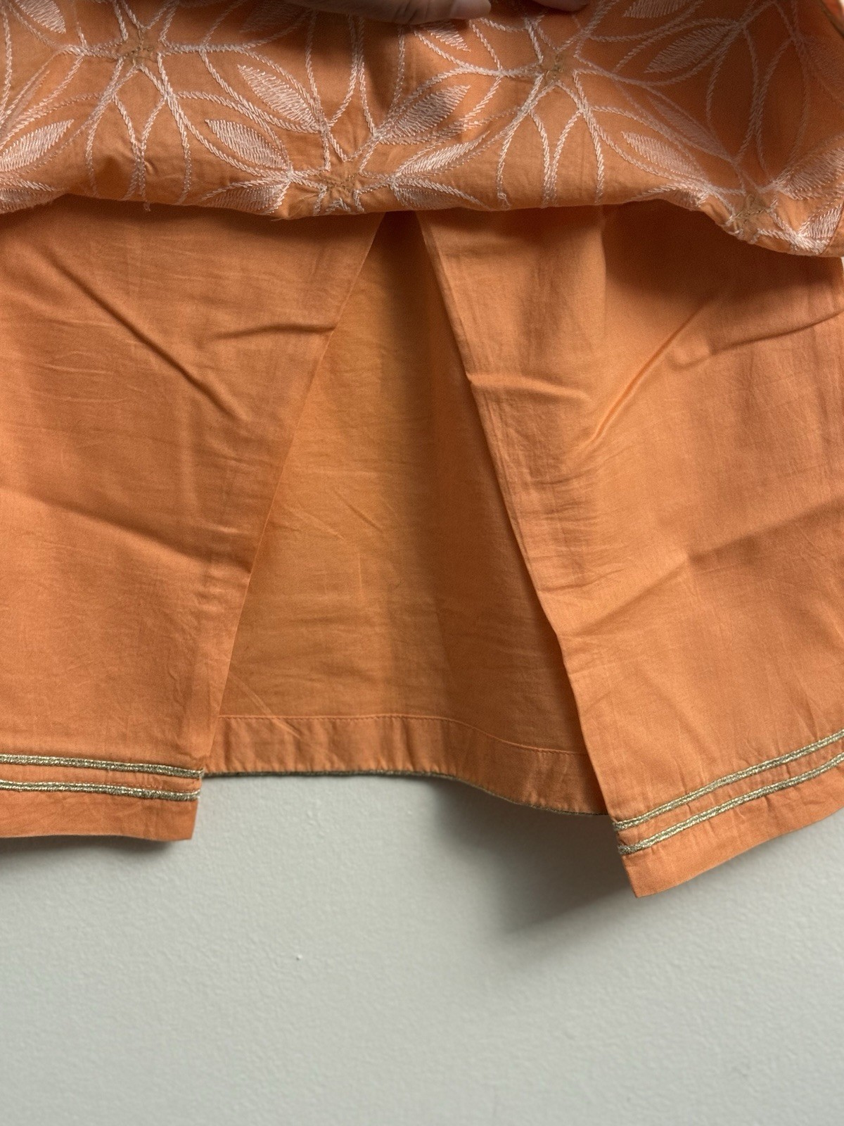 Khaadi Girls’ Peach Shalwar Kameez Ready To Wear Ages 3-4 Years