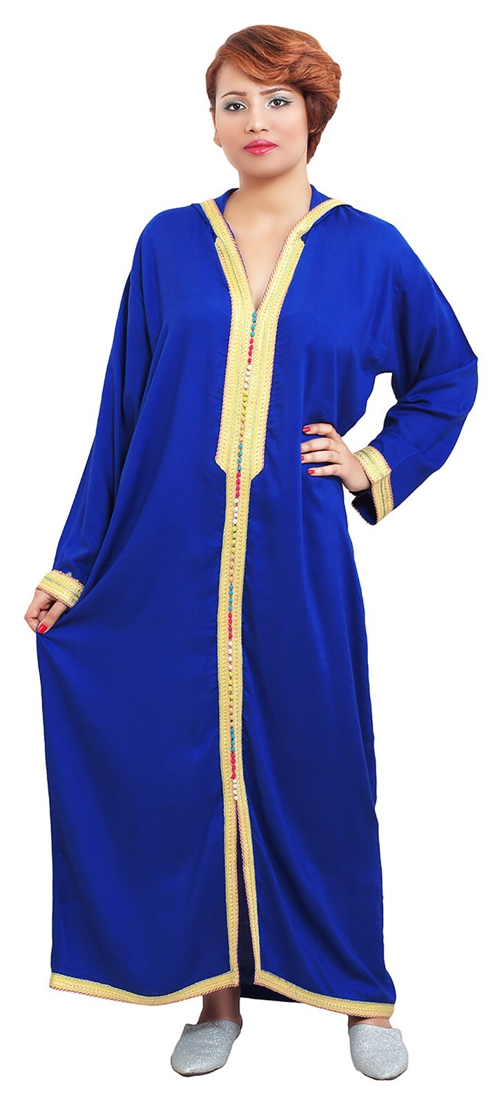 Kaftan Moroccan Women Arabian Beach Summer Caftan Long Dress Muslim Abaya Jelaba