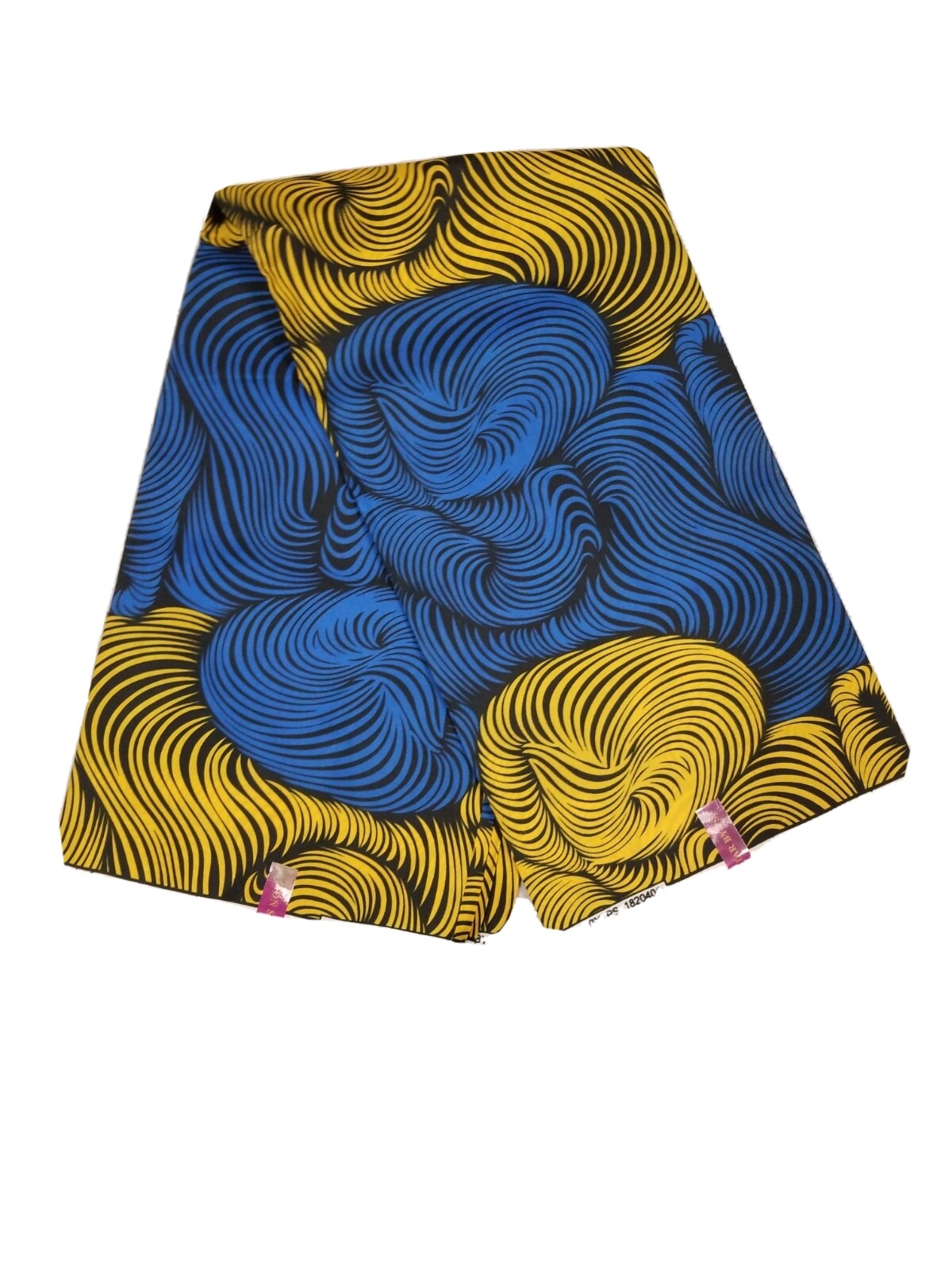 Ankara African wax print fabric 6 yards/100%cotton Yellow and Blue