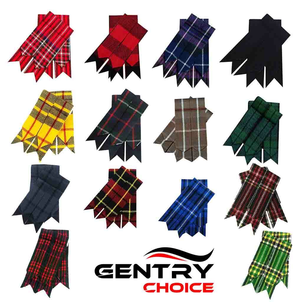 Highlanders Tartan kilt Flashes Scottish hose flashes Traditional Kilt outfit