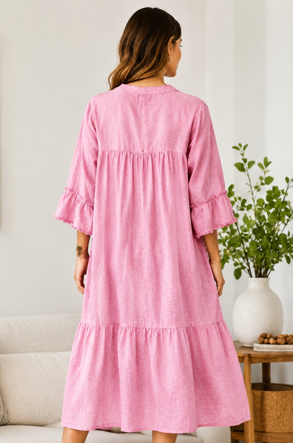 Premium 100% Khadi Cotton Maxi Dress | Boutique Finish | Relaxed Fit | Comfortab