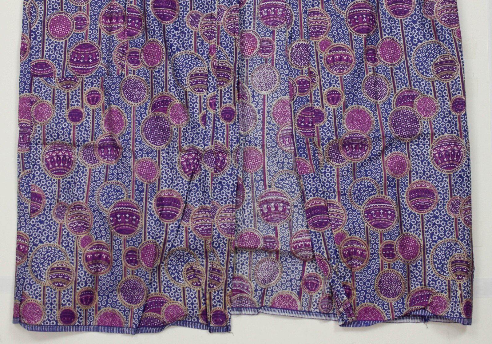 Blue Purple Ball Pattern Traditional Pakistan? India? Women’s Tunic Dress