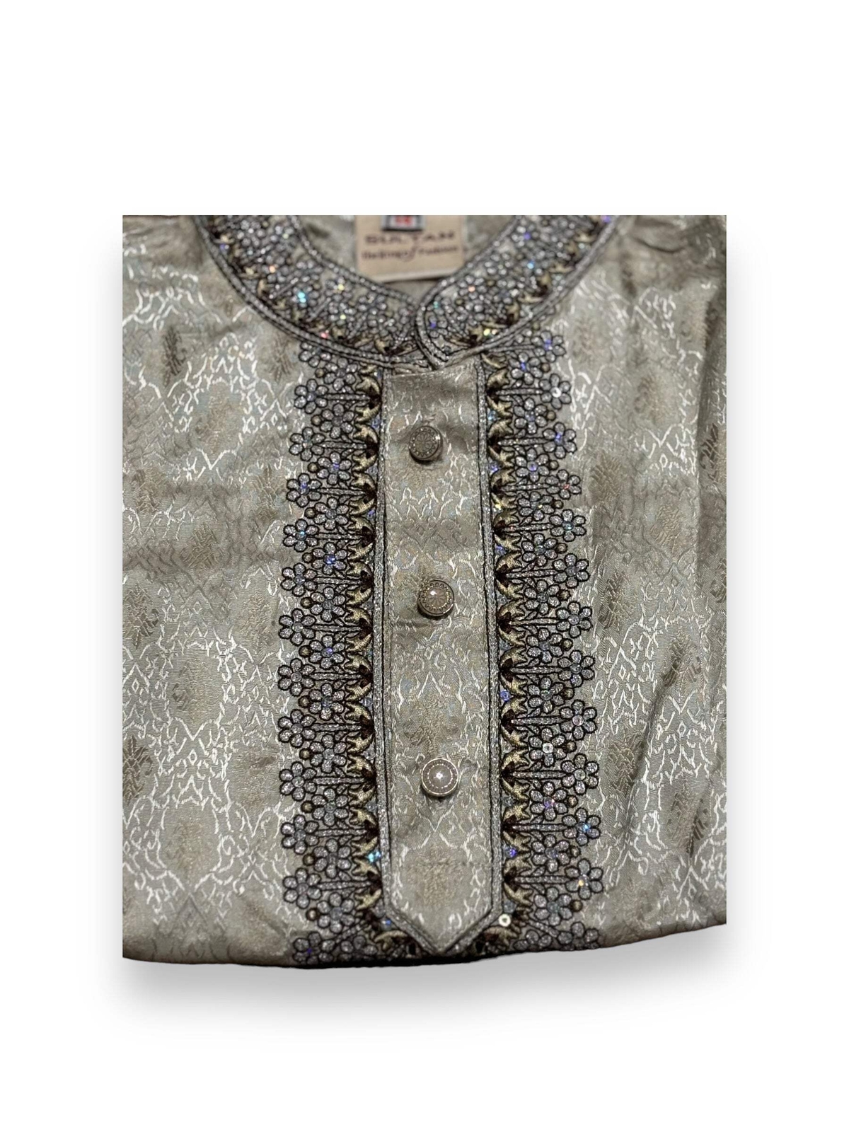 Traditional- Boys Embroidery Work Cotton Kurta