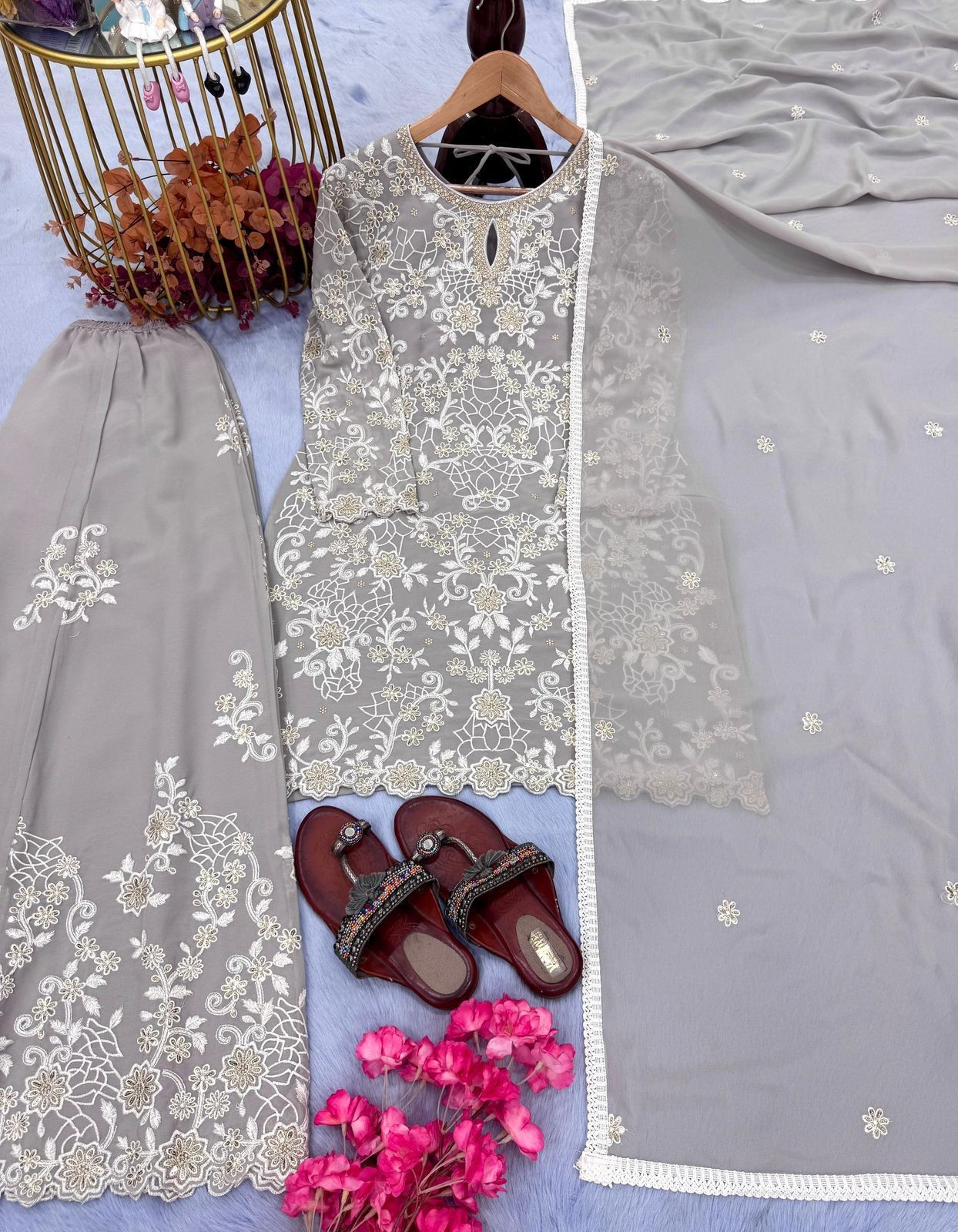 Pakistani Stylish Salwar Kameez Ready to Wear, Fully Stitched Palazzo Kurta Suit