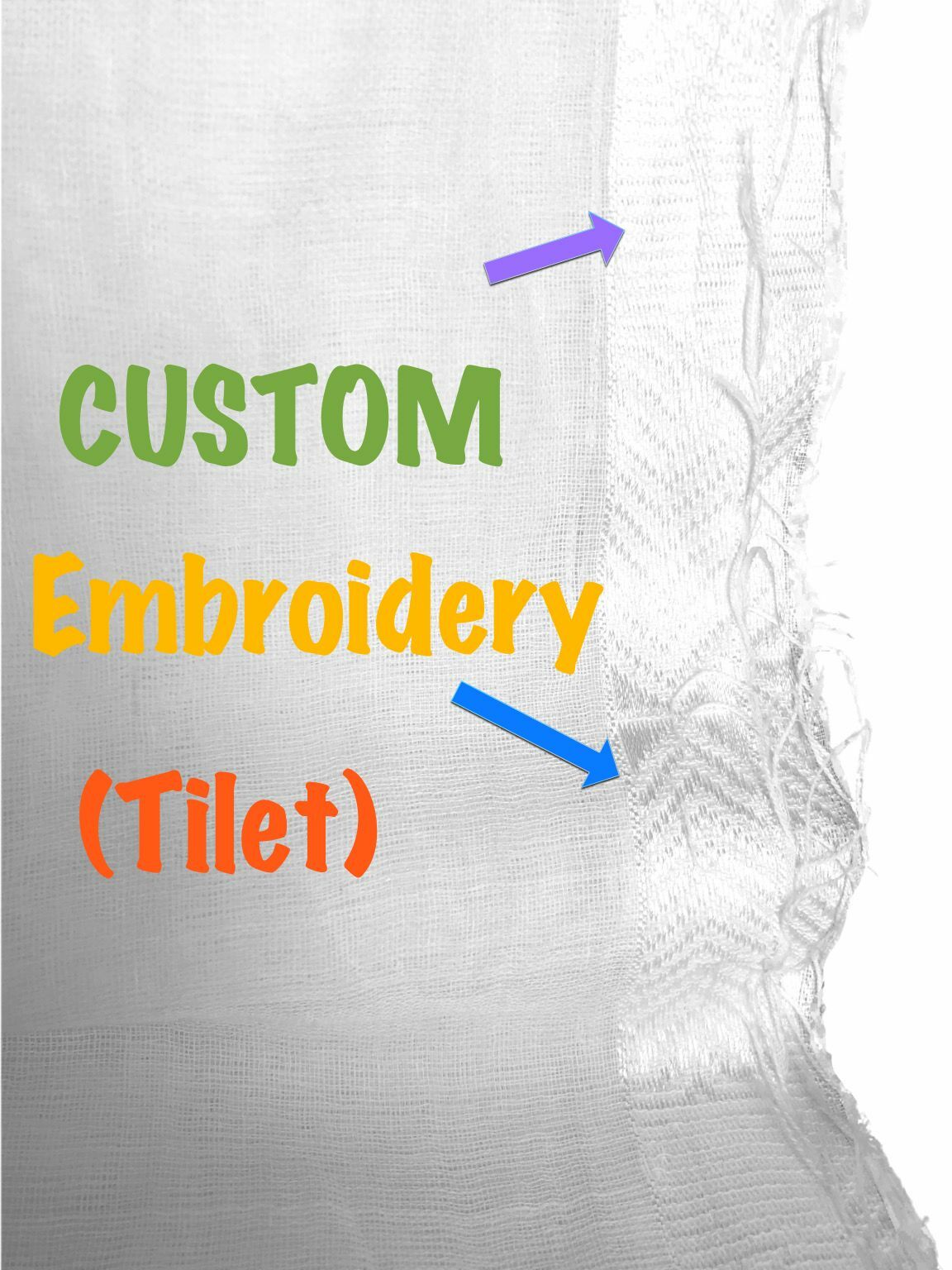 Ethiopian Eritrean Traditional Large Gabi with Custom Color Embroidery