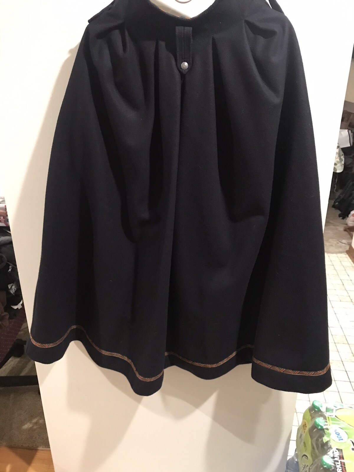 Sondre Norwegian Design Heavy Wool Skirt Viking Norway Waist 26 Length 37 Navy