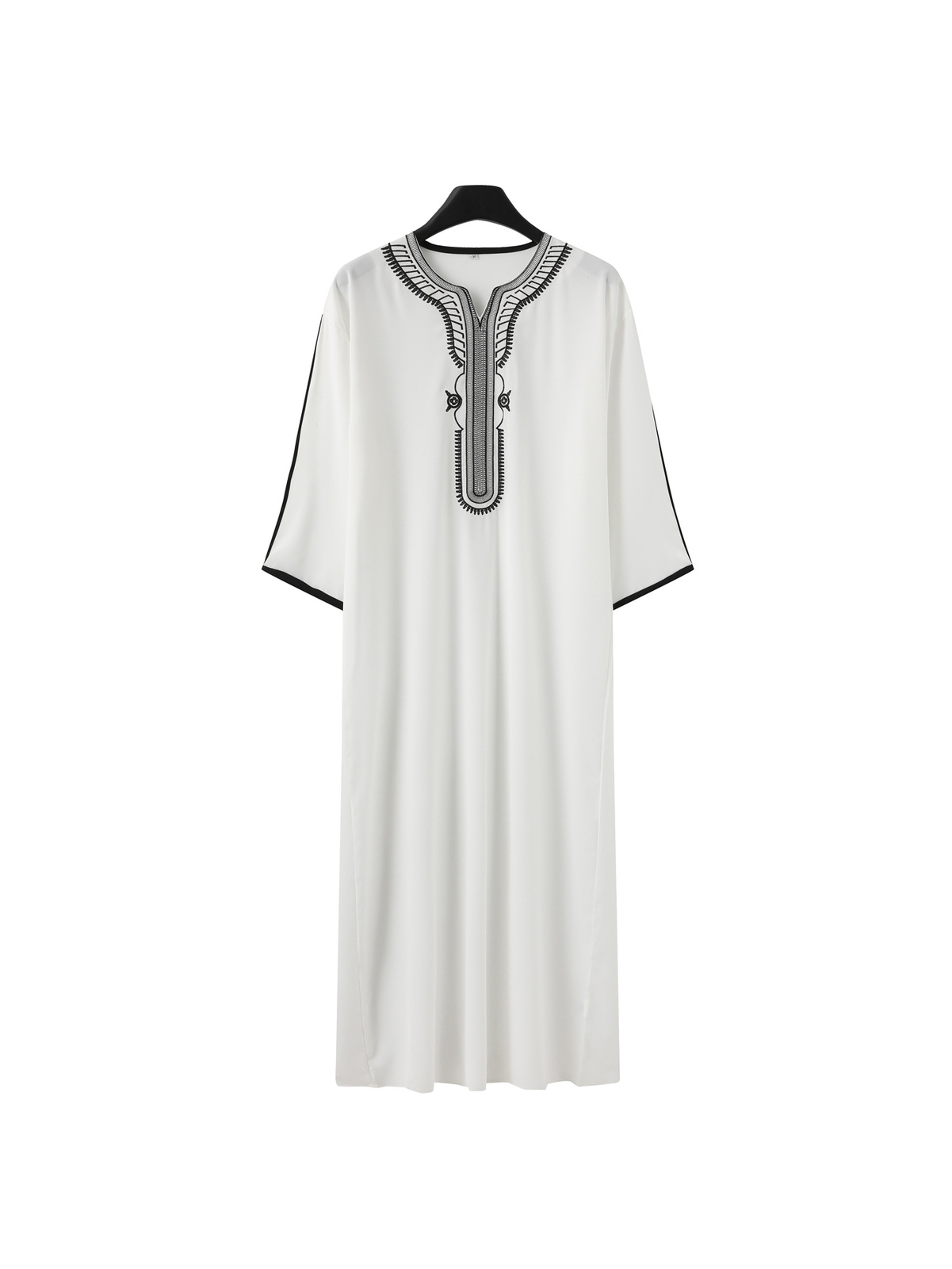 Men Muslim Robe Clothing Ethnic Loose Kaftan Thobe Abaya Arab Dubai Islam Dress