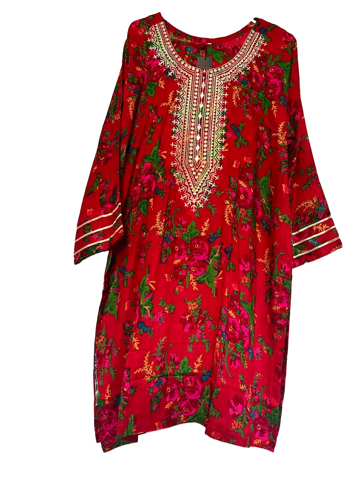 Pakistani Floral Printed Suit 2 Piece -Free Shipping