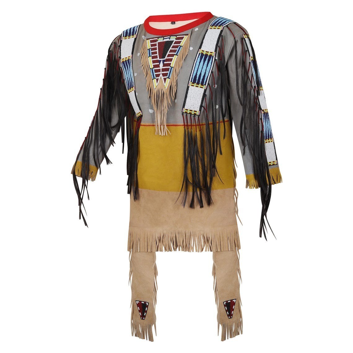 Plains Beaded War Shirt, Old Native American Tasseled War Shirt, Pow Wow Outfit