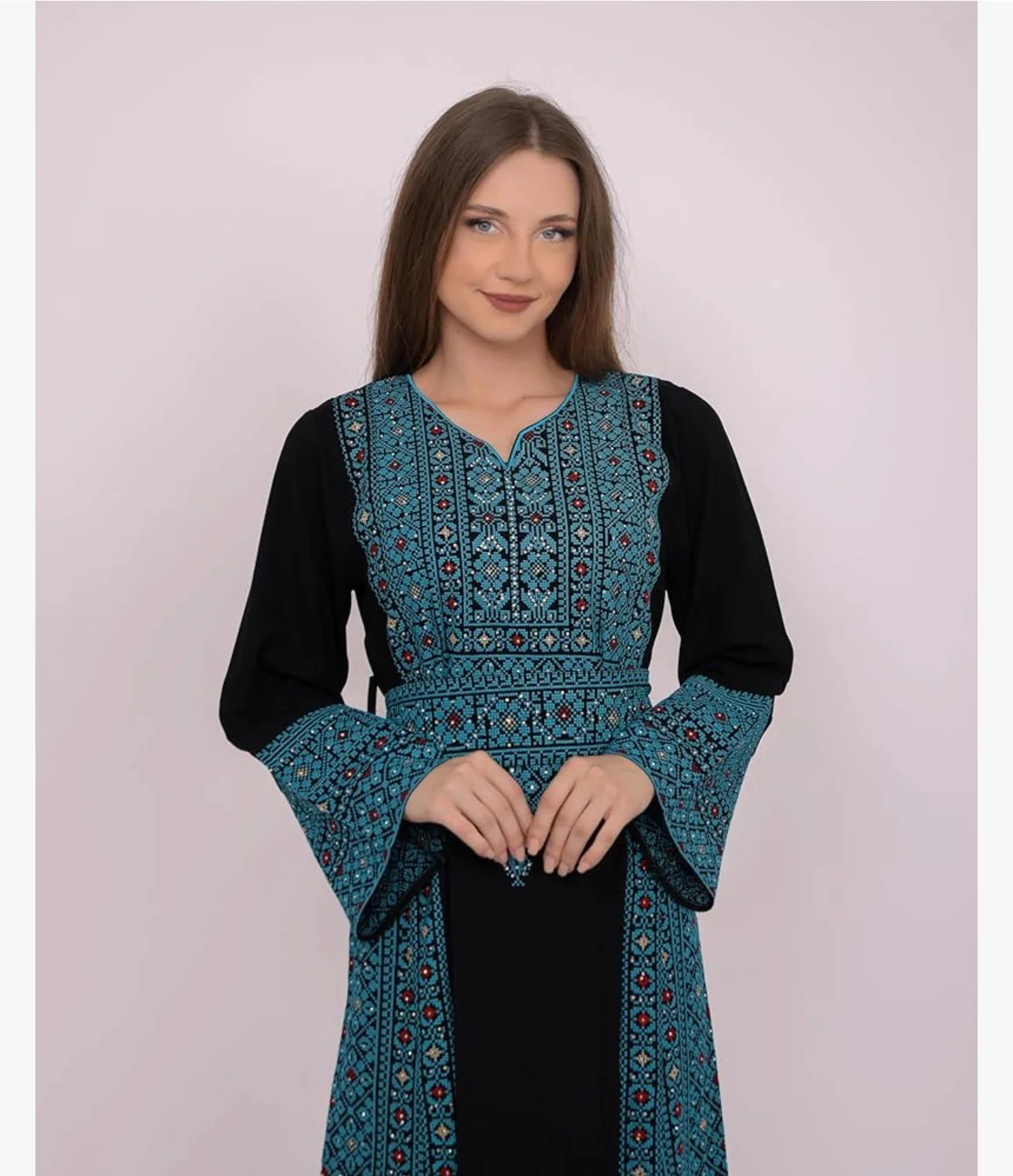 Tarif Thobe – Women’s Embroidered Dress, Perfect for Eid, Abaya, Ramadan