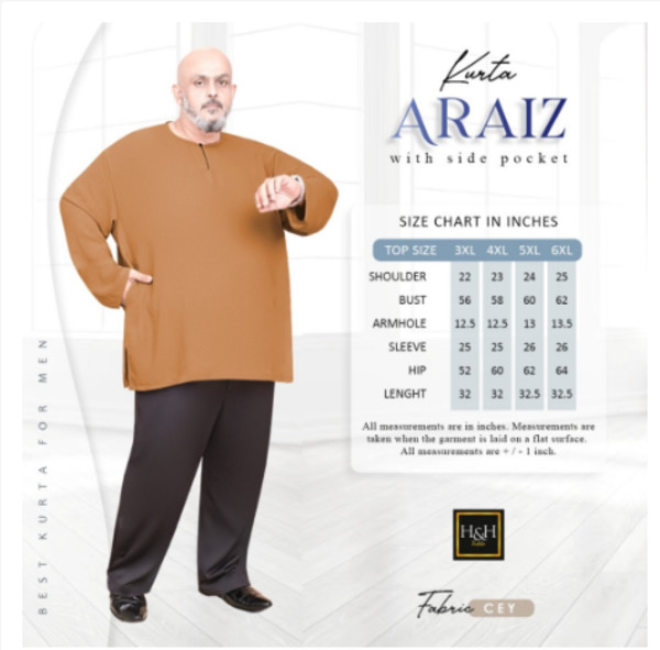 Mens Muslim Long Sleeve Collarless Plain Kurta Shirts Short Kaftan Plus Size