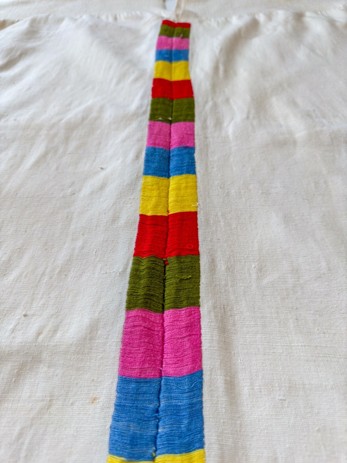 Rare Authentic Vintage Mexican Textile Zapotec Huipil Tunic Yalalag Oaxaca 60’s