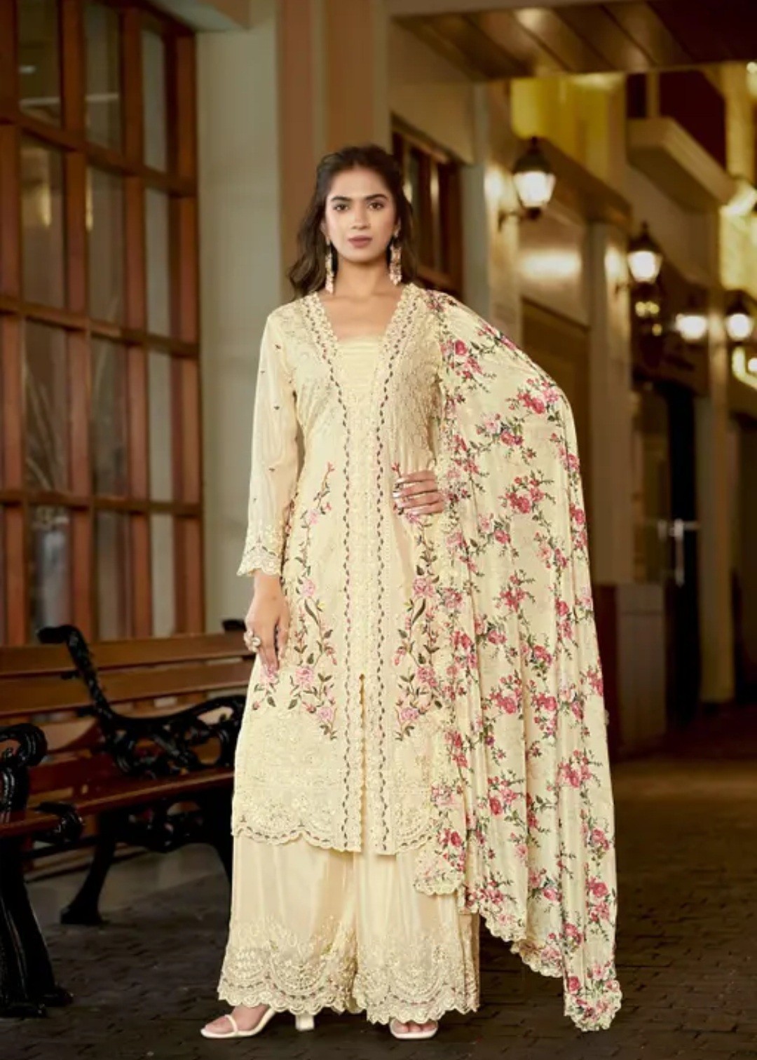 Women Embroidered Kurta With Bottom &Designer Dupatta. BollywoodStylish …