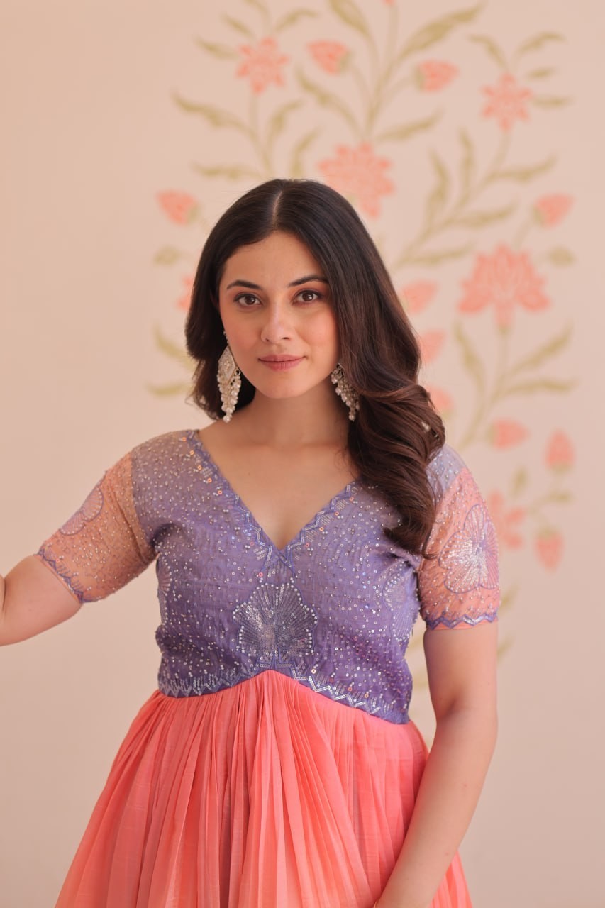 Anarkali Gown Wedding Readymade Eid Pakistani partywear dress long gown kurtis