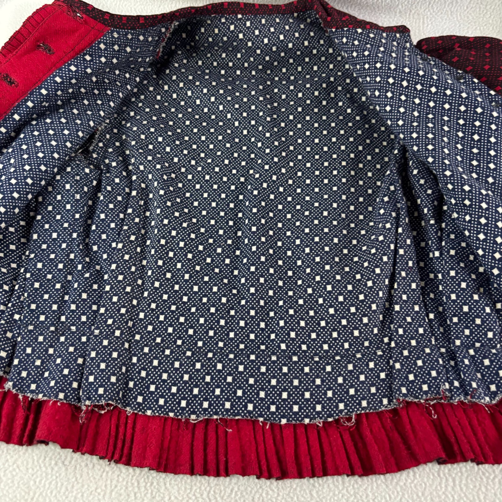 Szeki Hungarian Transylvanian Handmade Traditional Folk Jacket with Peplum XS