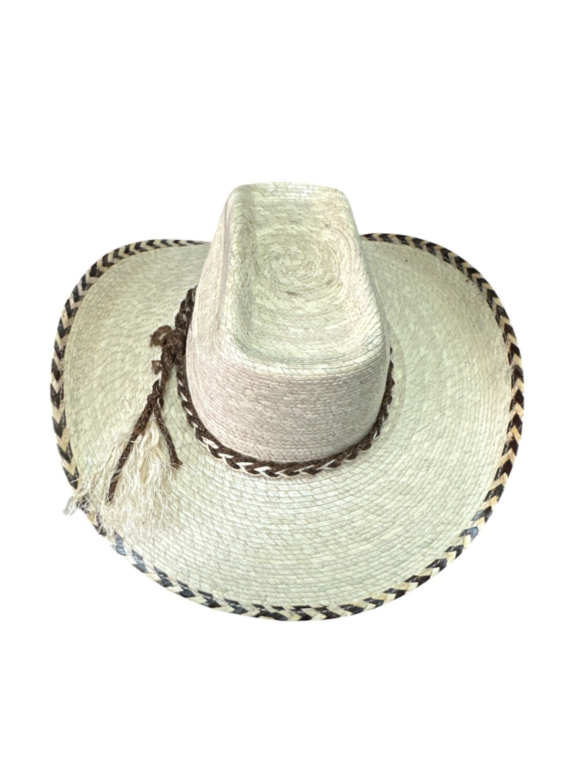 KIDS MEXICAN PALM HAT , OUTDOOR ,SOMBRERO , ROBA VACAS , 4 -8 , TEXAS , (D)