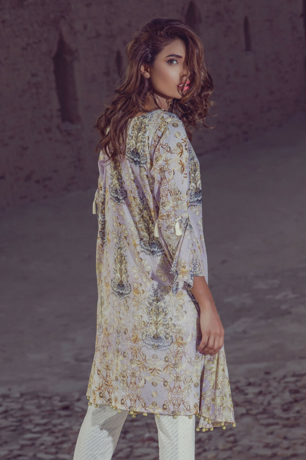 NWT ZAIBUNNISA Sizes S, M Summer Lawn Kurti Pakistani Designer Indian SAFINAZ