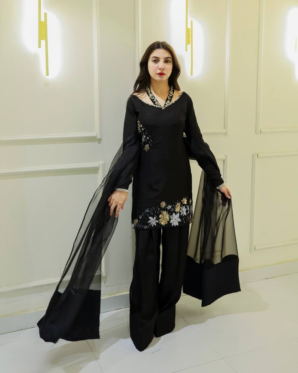 Pakistani Farsi Salwar Kameez Ready made 3 Piece Suits Bollywood Wedding Party L