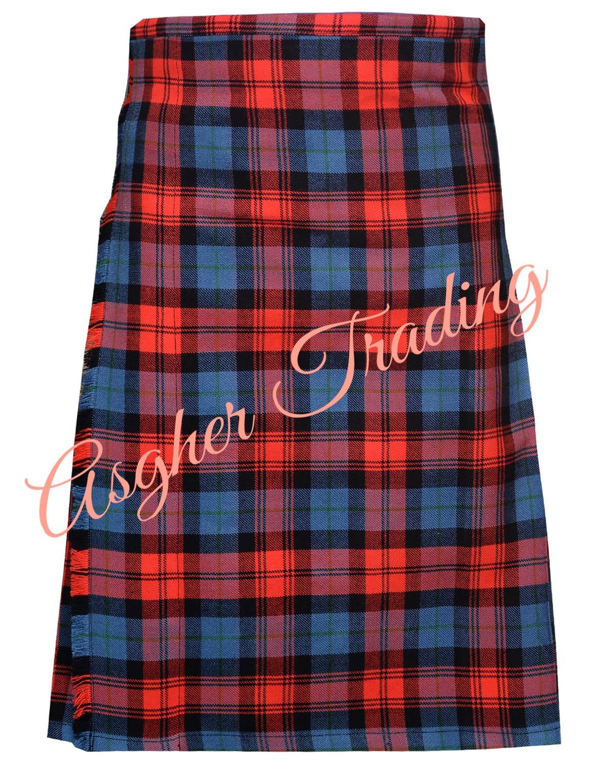 MacLachlan Ancient Tartan Kilt, 16 Oz Acrylic Tartan Traditional 8 Yard kilts